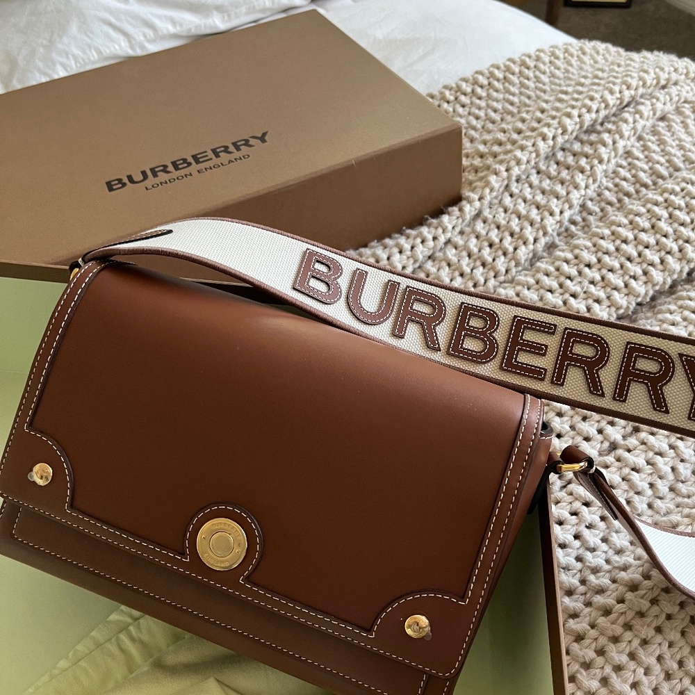 Burberry Horseferry Cognac Leather Crossbody